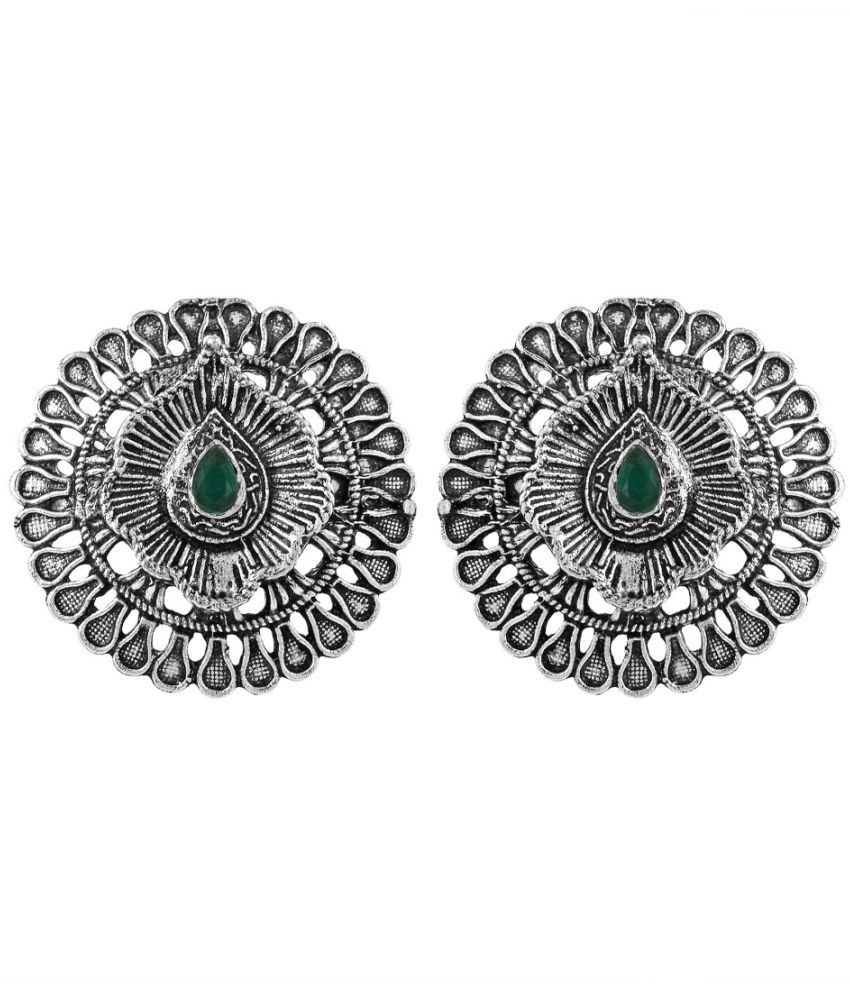     			ADMIER Green Stud Earrings ( Pack of 1 )