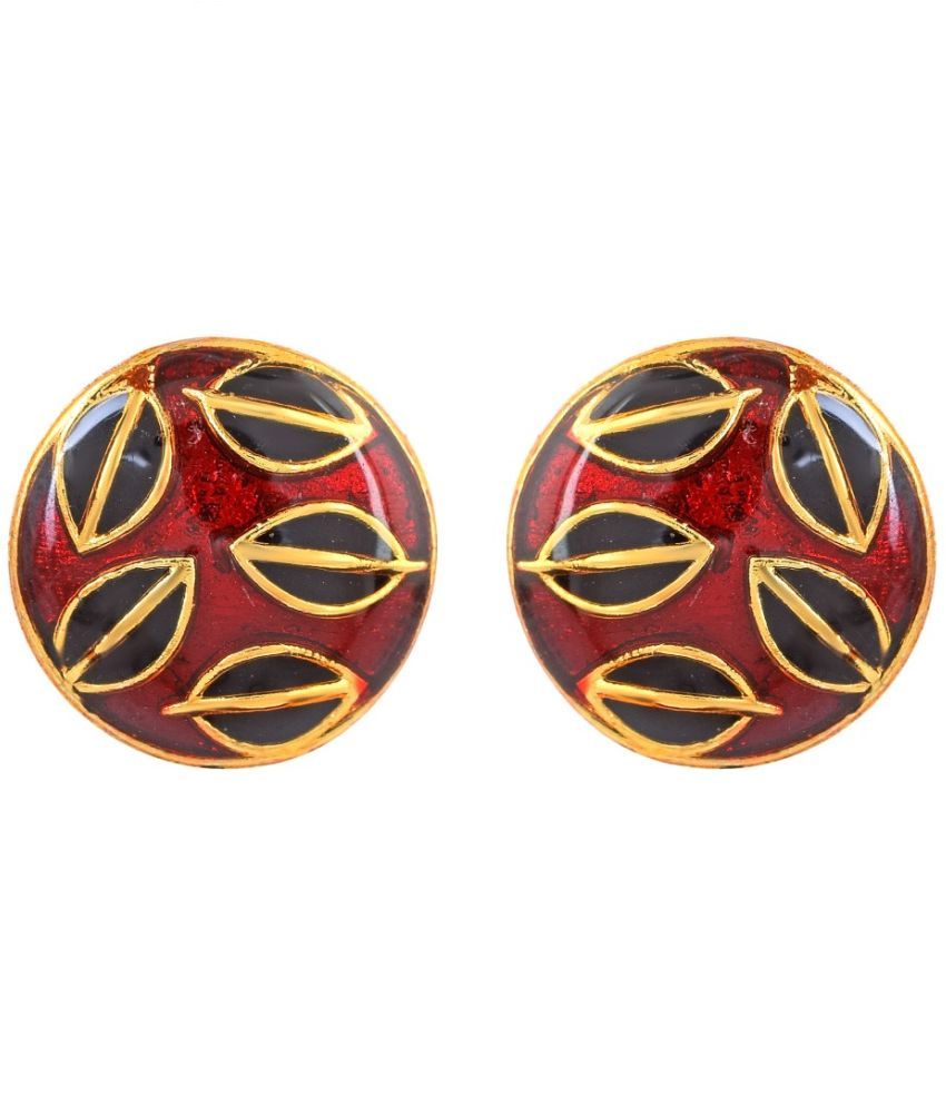     			ADMIER Multi Color Stud Earrings ( Pack of 1 )