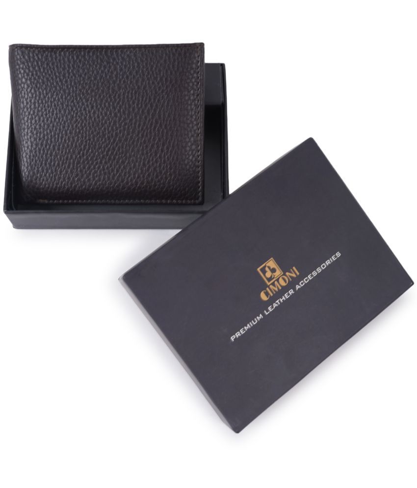     			CIMONI Black PU Men's Regular Wallet ( Pack of 1 )