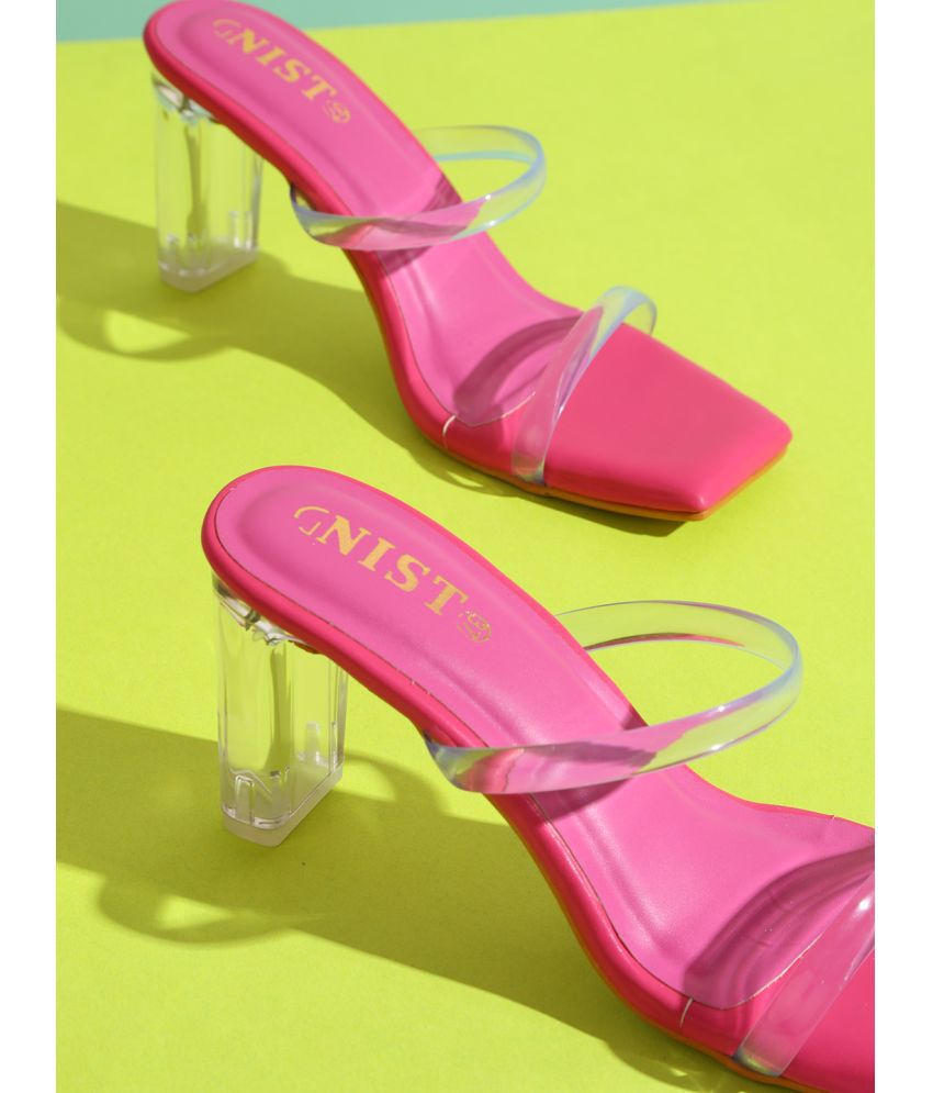     			Gnist Pink Women's Sandal Heels