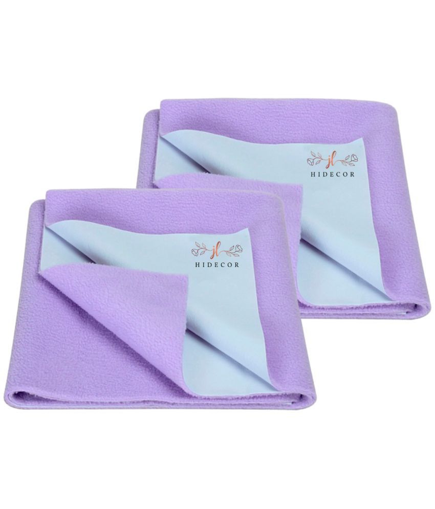     			HIDECOR Purple Laminated Bed Protector Sheet ( Pack of 2 )