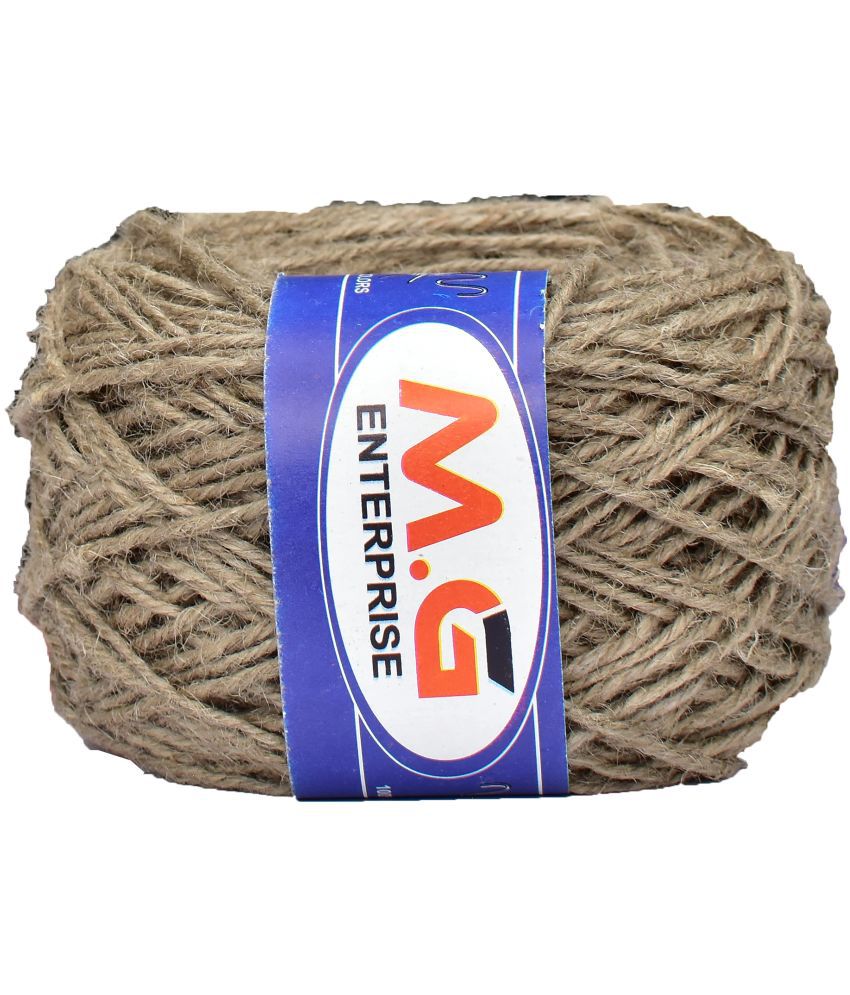     			M.G ENTERPRISE 3 Ply/Twisted Macrame Jute Cord/Dori Thread (50 Meters, 3mm) for Macrame DIY, Craft Work,Plant Hanger Ropes etc-M