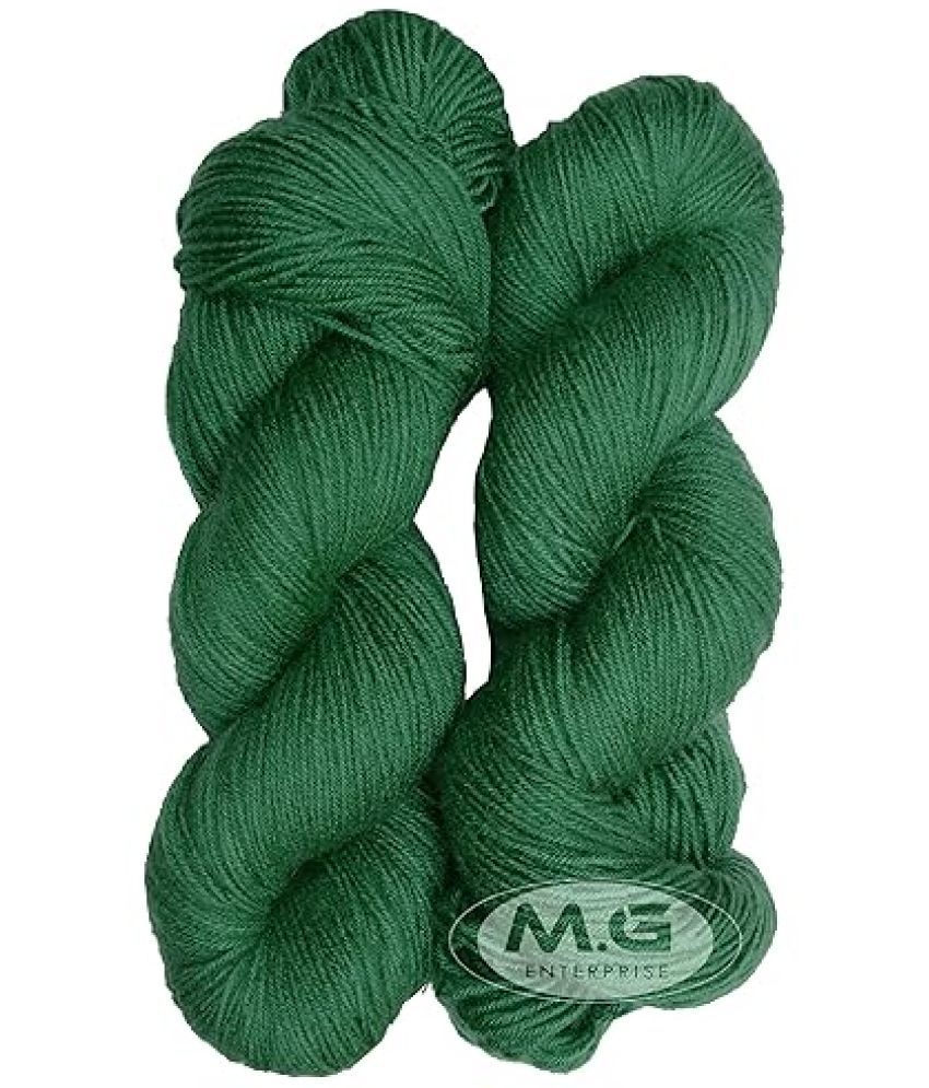     			M.G ENTERPRISE Brilon Moss 300 GMS Wool Hank Hand Knitting Wool/Art Craft Soft Fingering Crochet Hook Yarn, Needle Knitting Yarn Thread Dyed-BC Art-ADAJ
