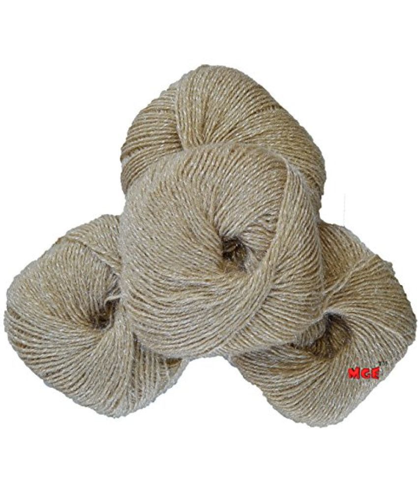     			M.G ENTERPRISE Enterprise Senorita Oat (200 gm) Wool Hank Hand Knitting Wool/Art Craft Soft Fingering Crochet Hook Yarn, Needle Knitting Yarn Thread Dyed