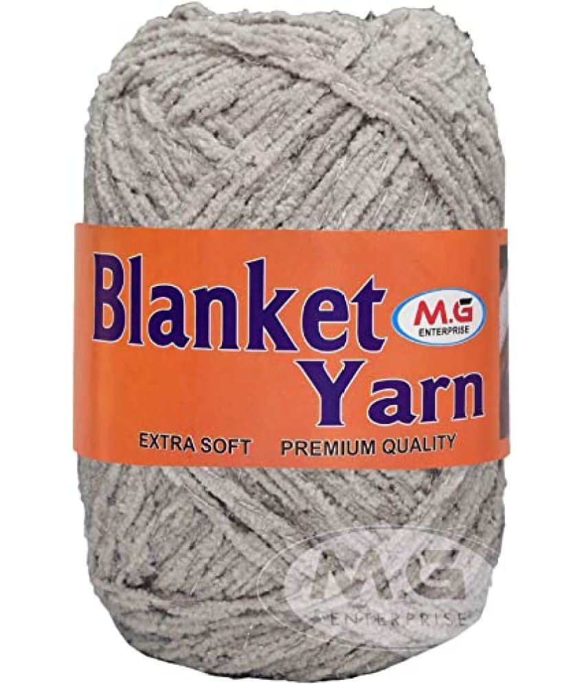     			M.G ENTERPRISE Knitting Yarn Thick Chunky Wool, Blanket Light Mouse Grey WL 600 gm Best Used with Knitting Needles, Crochet Needles Wool Yarn for Knitting