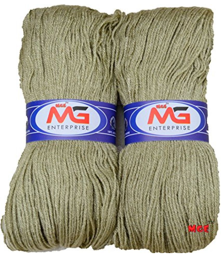     			M.G ENTERPRISE Knitting Yarn Microshine Pista (200 gm) Wool Hank Hand Knitting Wool/Art Craft Soft Fingering Crochet Hook Yarn, Needle Knitting Yarn Thread Dyed