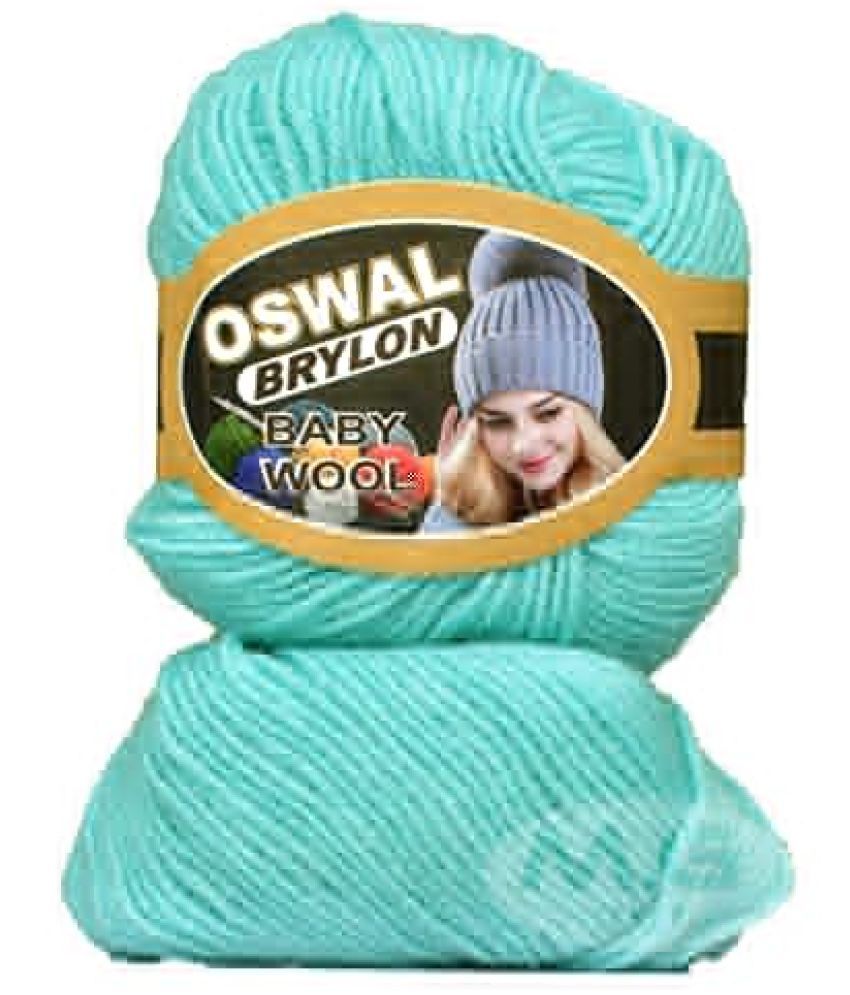     			M.G ENTERPRISE Os wal 100% Acrylic Wool Sea Green 16 GMS Wool 4 ply Wool Ball Hand Knitting Wool/Art Craft Soft Fingering Crochet Hook Yarn- Art-AEBC