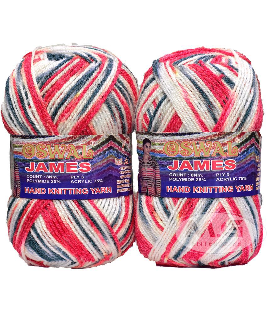     			M.G ENTERPRISE Os wal James Knitting Yarn Wool, Red Ball 700 gm Best Used with Knitting Needles, Crochet Needles Wool Yarn for Knitting Os wal