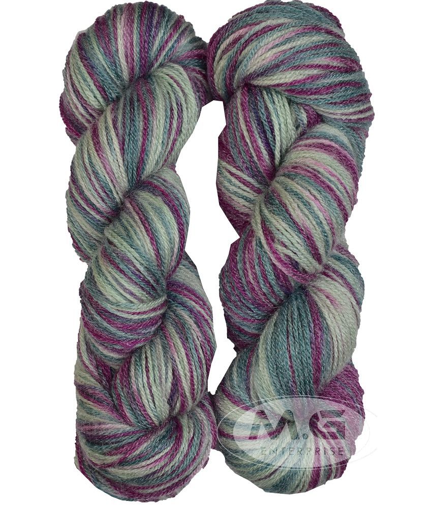     			M.G ENTERPRISE Os wal Microrangoli Knitting Yarn Wool, Purple Mouse 400 gm Woolen Crochet Yarn Thread. Best Used with Knitting Needles, Crochet Needles. M.G ENTERPRISE Wool Yarn for Knitting. Best Woolen Thread. E