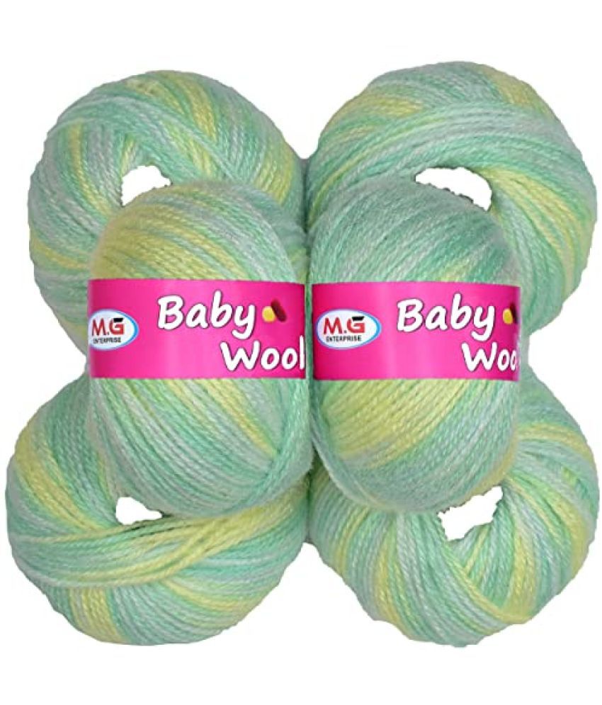     			M.G ENTERPRISE Premium Baby Acrylic Wool PB-29 (350 gm) Baby Wool 4 ply Wool Ball Hand Knitting Wool/Art Craft Soft Fingering Crochet Hook Yarn, Needle Knitting Yarn Thread Dye QQ