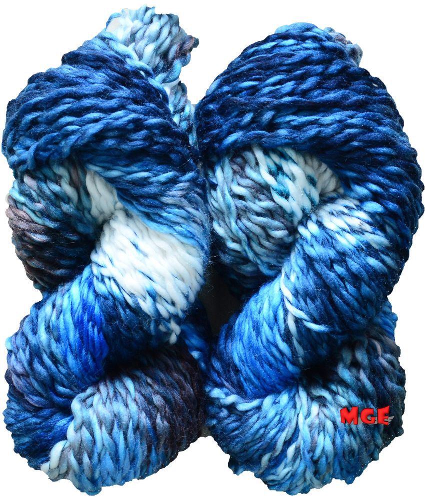     			M.G Enterprise Knitting Yarn Thick Chunky Sumo Wool, Sumo Indigo 500 gm Best Used with Knitting Needles, Crochet Needles Sumo Wool Yarn for Knitting