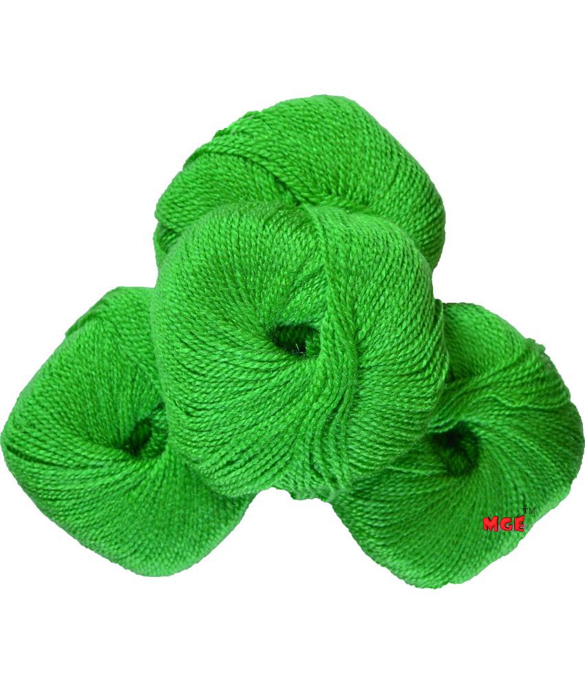     			M.G Enterprise Soft n Smart Light Green (200 gm) Wool Hank Hand Knitting Wool/Art Craft Soft Fingering Crochet Hook Yarn, Needle Knitting Yarn Thread Dyed