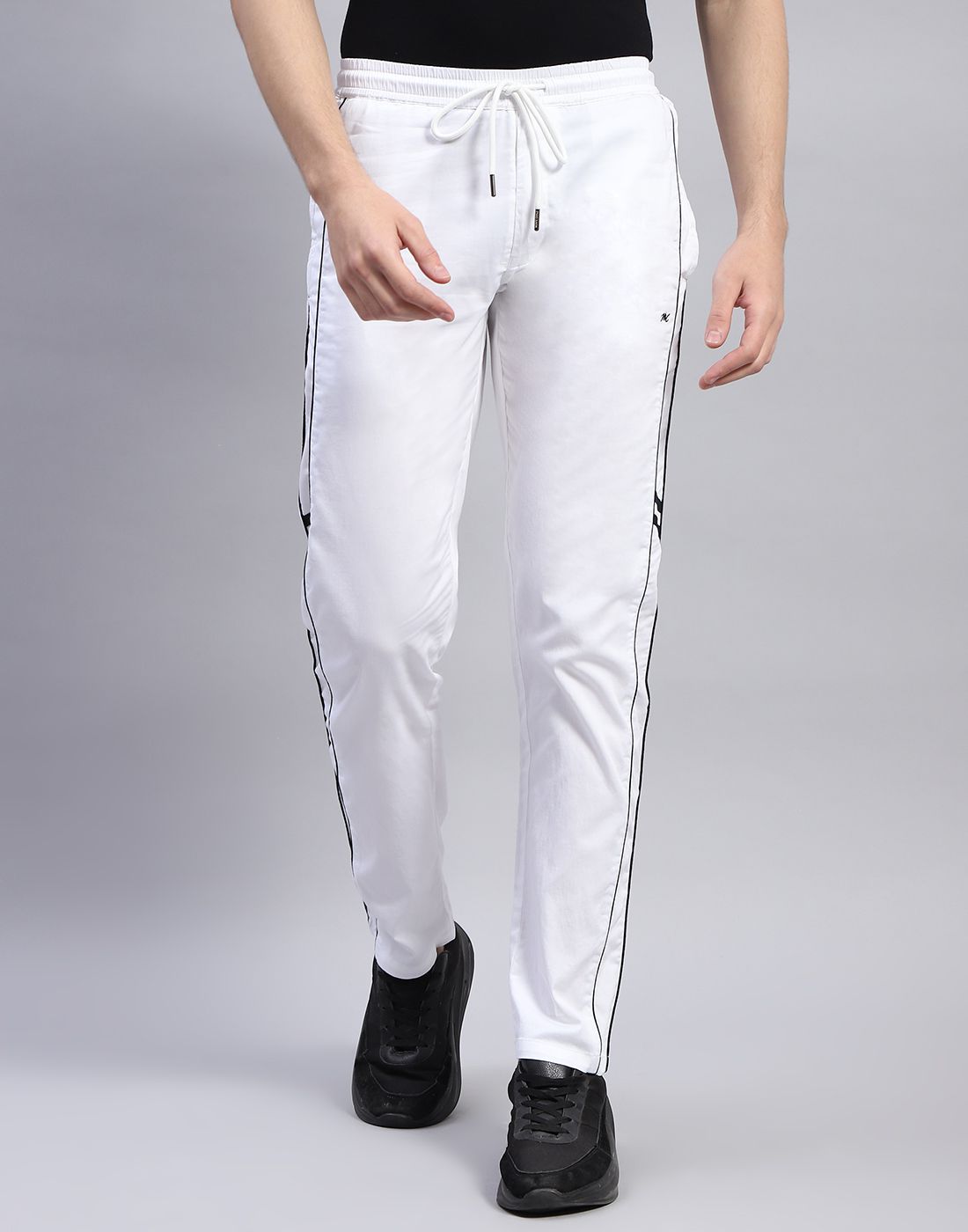     			Monte Carlo White Cotton Blend Men's Trackpants ( Pack of 1 )