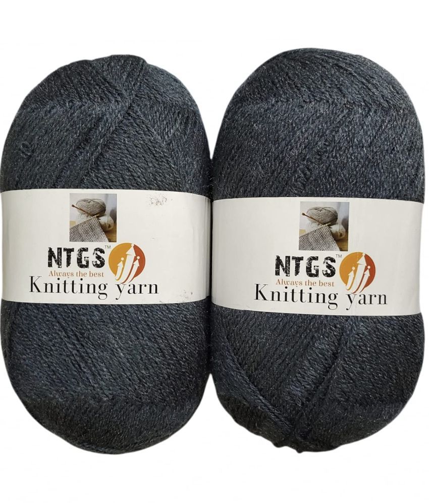     			NTGS Big boss Wool Hand Knitting Soft Fingering Hank 800gm Mouse Grey Shade no-30