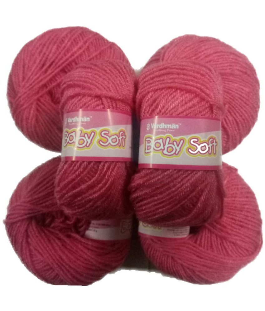     			NTGS Vardhman Yarn Baby Soft Wool for Hand Knitting Fingering Crochet Hook 250gms Dark Salmon Shade no.16