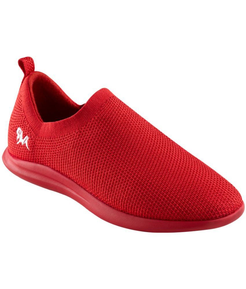     			Neemans Relive Knit Slip Ons Red Men's Slip-on Shoes