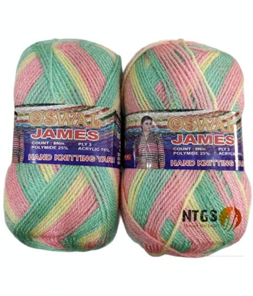     			Oswal James Knitting Yarn 3ply Wool, 500 gm Best Used with Knitting Needles, Crochet Needles Wool Yarn for Knitting. Shade no.10