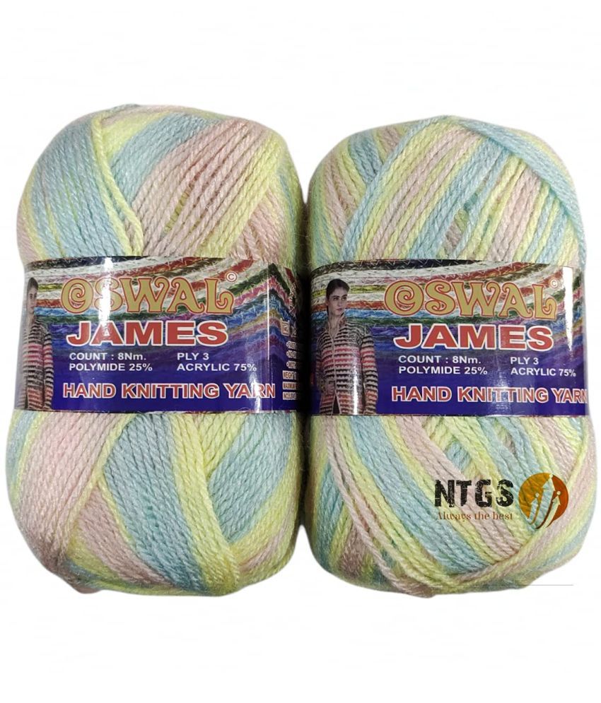     			Oswal James Knitting Yarn 3ply Wool, 500 gm Best Used with Knitting Needles, Crochet Needles Wool Yarn for Knitting. Shade no.7