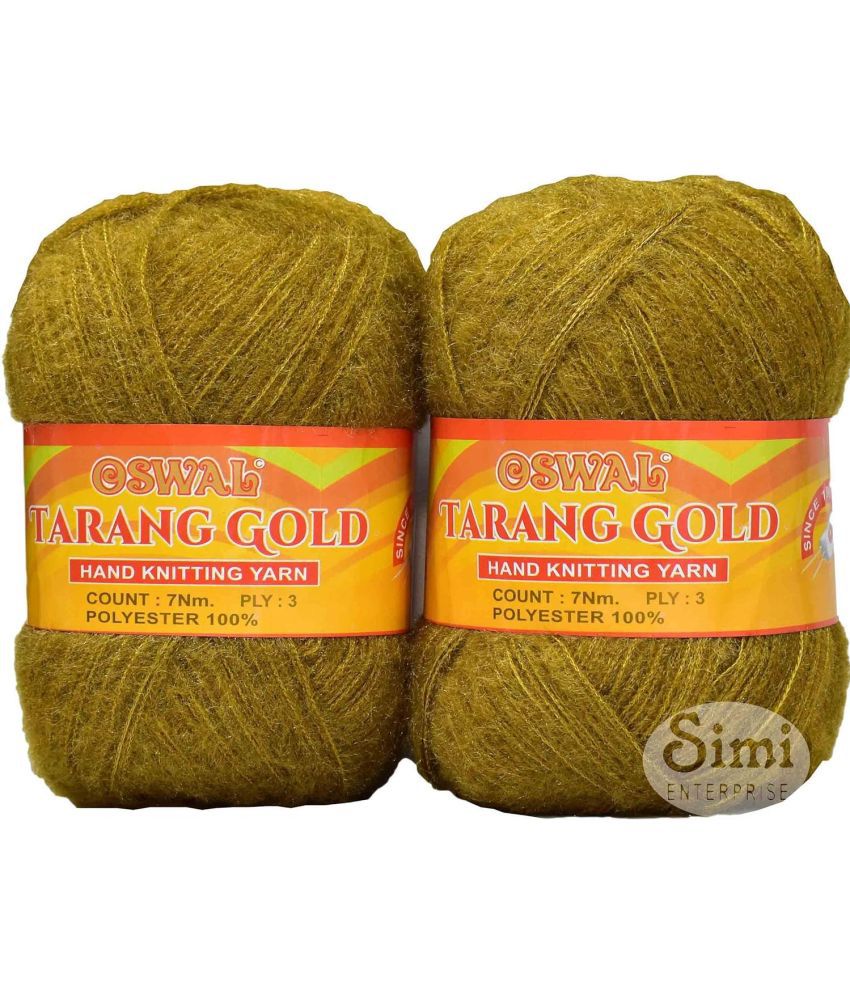     			Oswal Knitting Wool Yarn, Soft Fancy Feather Wool Mehndi 300 GMS Best Used with Knitting Needles, Soft Fancy Wool-CH Art-AFBD