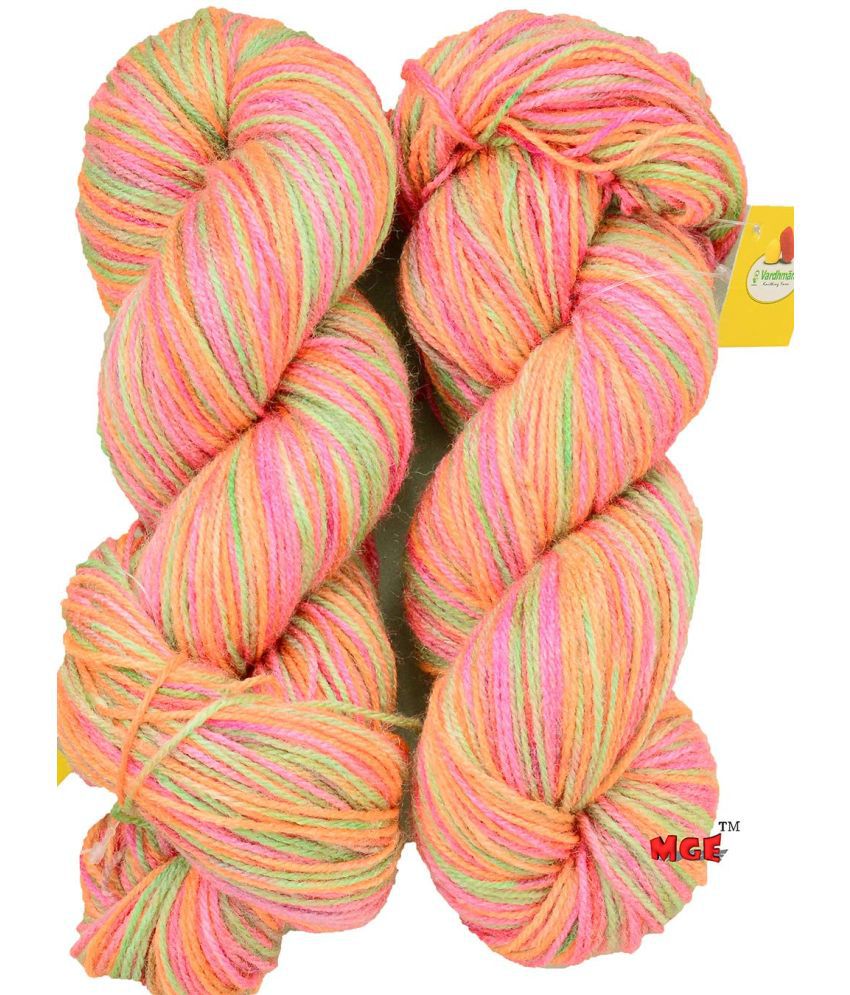     			Oswal Knitting Yarn Wool, Multi Rose 500 gm Woolen Crochet Yarn Thread. Best Used with Knitting Needles, Crochet Needles. Wool Yarn for Knitting. Best Woolen Thread.