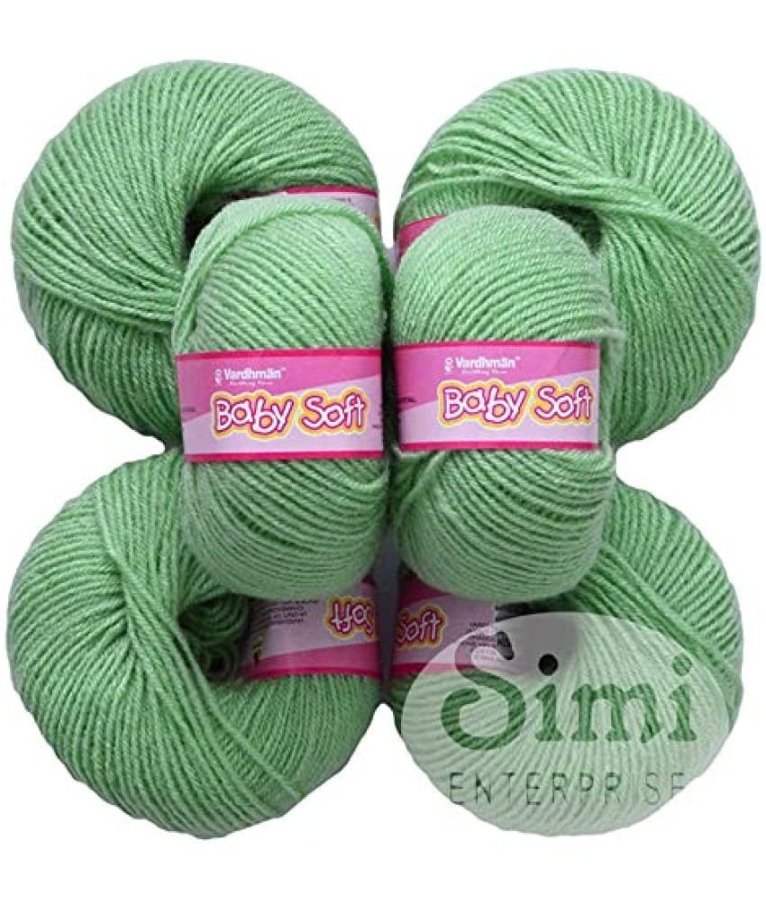     			SIMI ENTERPRISE 100% Acrylic Wool Pink Cream 6 Pc Baby Wool 4 ply Wool Ball Hand Knitting Wool/Art Craft Soft Fingering Crochet Hook Yarn-SA Art-EA