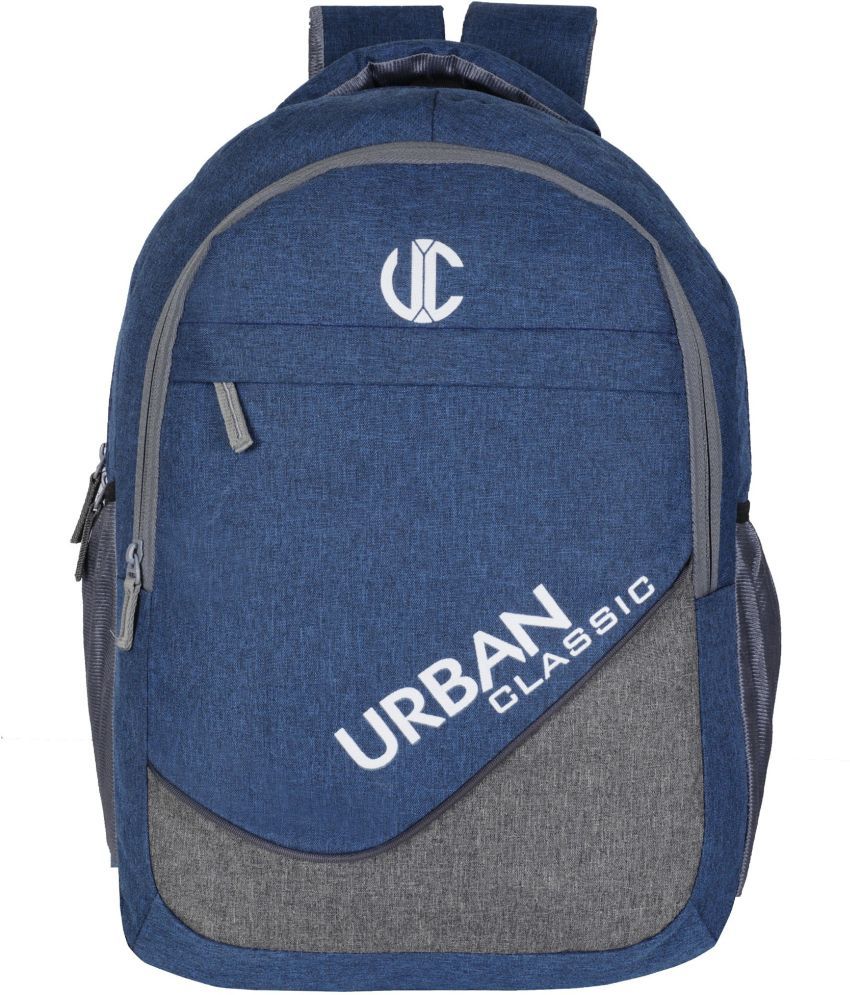     			URBAN CLASSIC Blue Canvas Backpack ( 35 Ltrs )