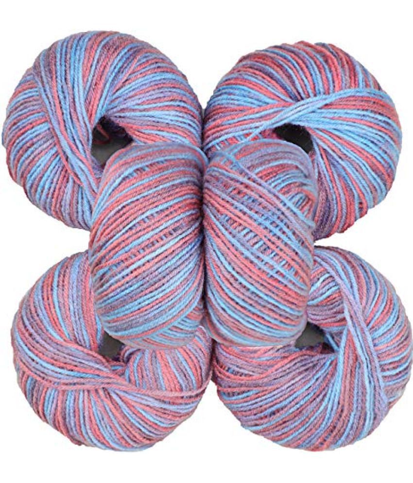     			Vardhman 100% Acrylic Wool Multi Opal (14 pc) Baby Soft Wool Ball Hand Knitting Wool/Art Craft Soft Fingering Crochet Hook Yarn, Needle Knitting Yarn Thread Dyed