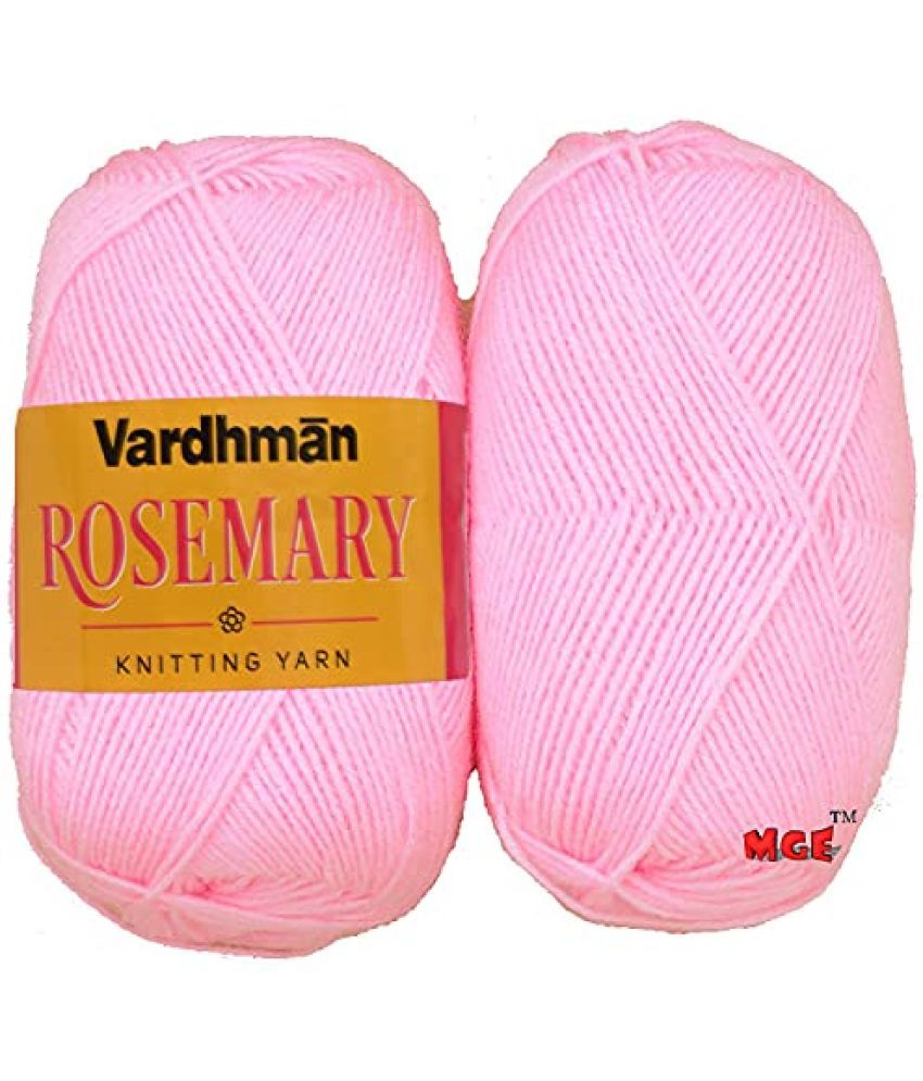    			Vardhman 6 ply Zaima Soft and Warm Pink sh.04 300 gm Wool Ball Hand Knitting Wool/Art Craft Soft Fingering Crochet Hook Yarn, Needle Acrylic Knitting Yarn Thread Dyed
