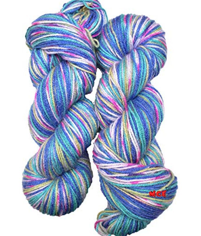     			Vardhman Acrylic Knitting Wool, (Azure) (Pack of 14) Baby Soft Wool Ball Hand Knitting Wool/Art Craft Soft Fingering Crochet Hook Yarn, Needle Knitting Yarn Thread Dyed