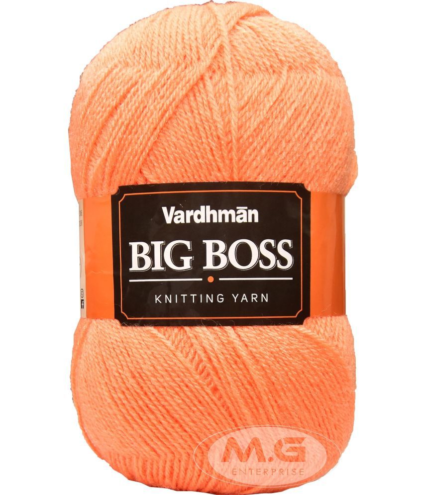     			Vardhman Bigboss Baba 200 GMS Wool Ball Hand Knitting Wool/Art Craft Soft Fingering Crochet Hook Yarn, Needle Knitting Yarn Thread Dyed-WO Art-AGBD