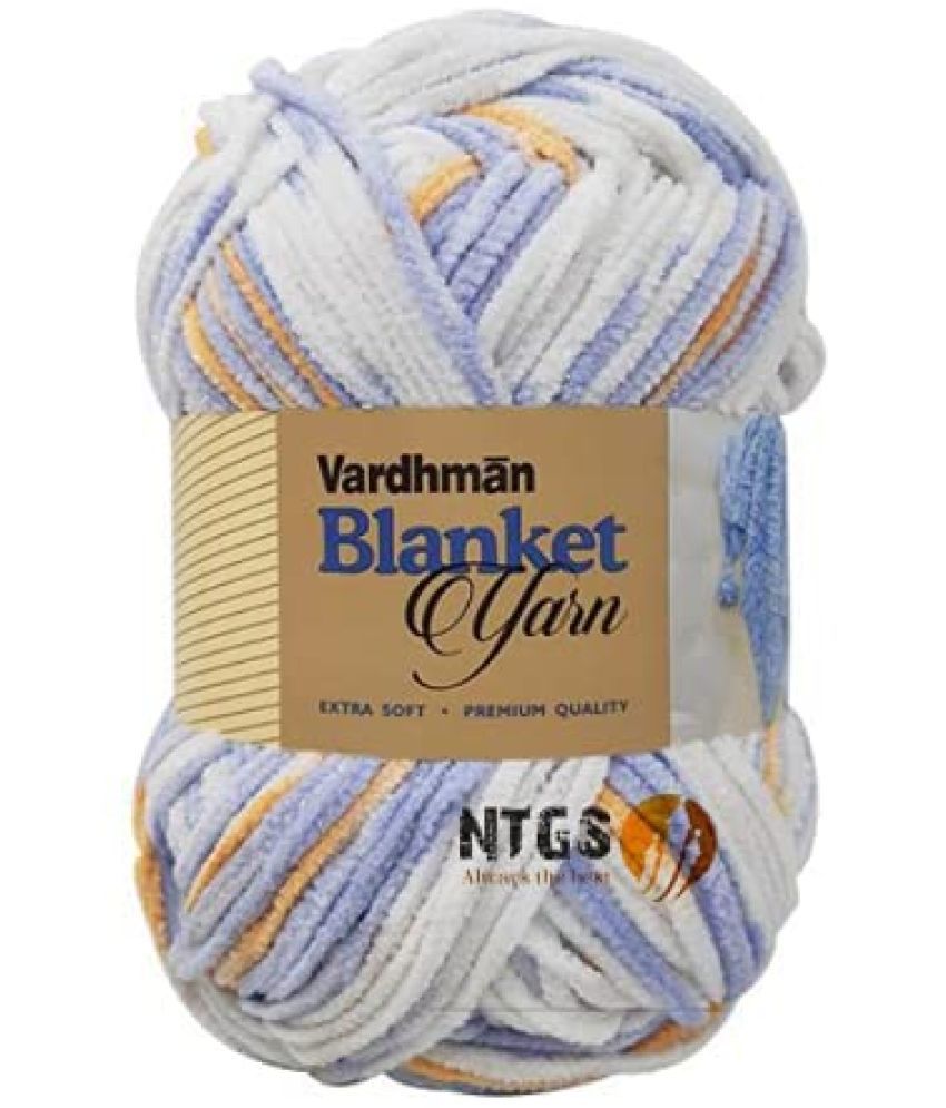     			Vardhman Blanket Thick Yarn Knitting Fingering Crochet Hook -Pack of 400 gm (One Ball 200gm Each) Shade no.18