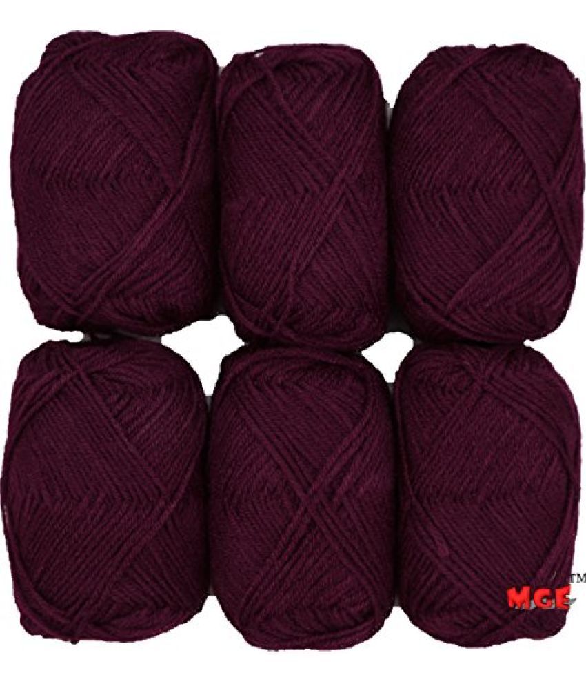     			Vardhman Bunny Dark Magenta Pack of 6 (150 gm)