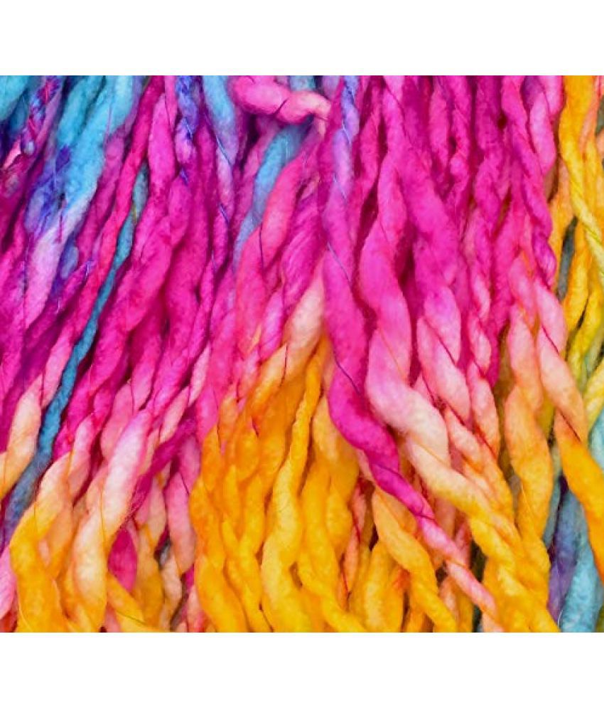     			Vardhman Charming Cream Wool Hand Knitting Wool/Art Craft Soft Fingering Crochet Hook Yarn, Needle Acrylic Knitting Yarn Thread Dyed 400 gm