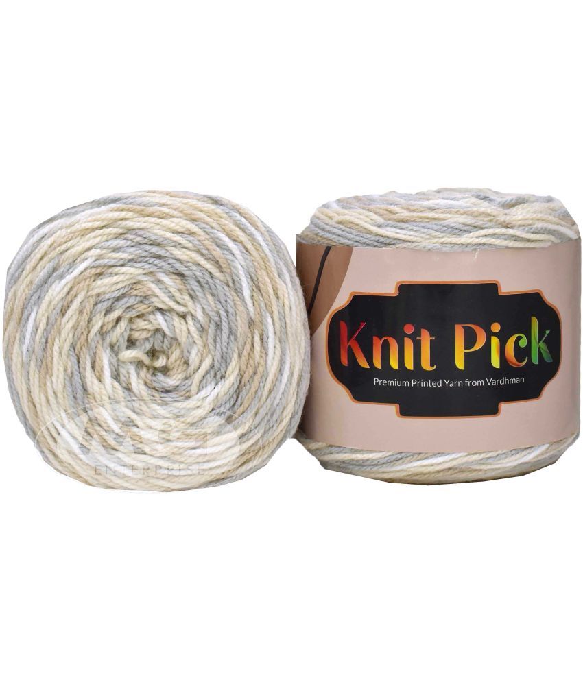     			Vardhman Knit Pick Offskin 200 GMS Wool Ball Hand Knitting Wool/Art Craft Soft Fingering Crochet Hook Yarn, Needle Knitting Yarn Thread Dyed- Art-ACCE