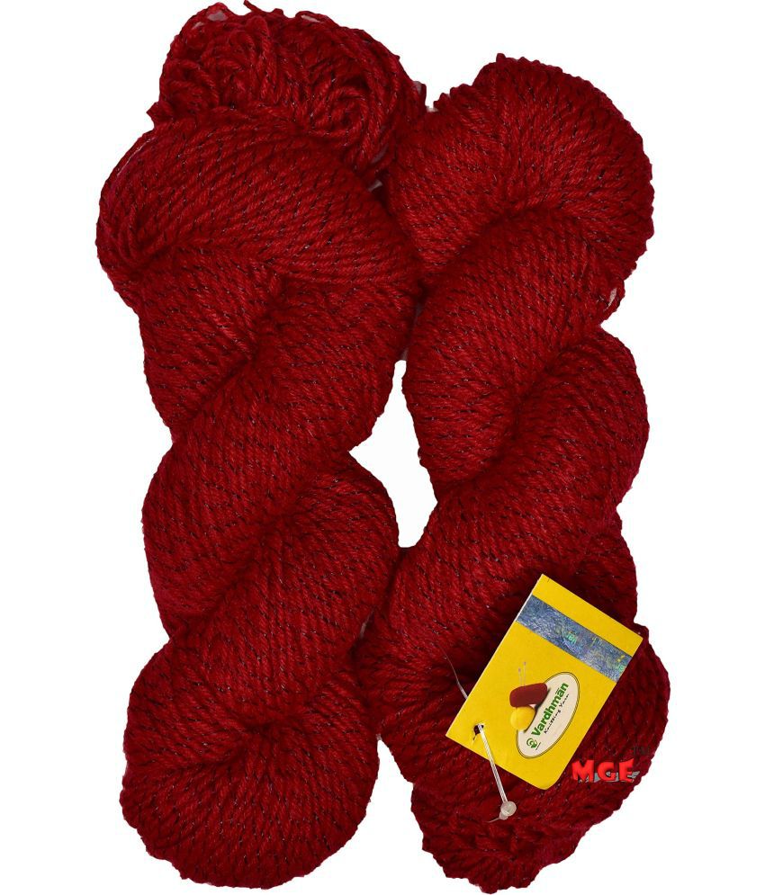     			Vardhman Knitting Yarn Wool SL Red 300 gm Best Used with Knitting Needles, Crochet Needles Wool Yarn for Knitting. by Vardhman