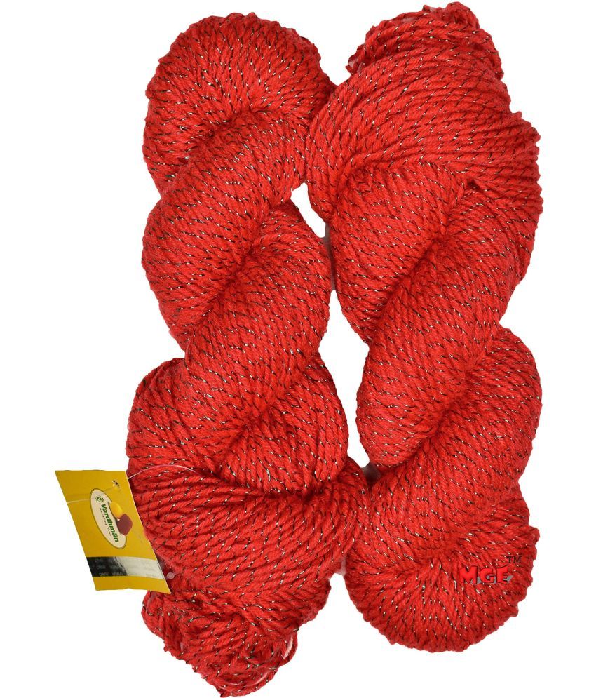     			Vardhman Knitting Yarn Wool SL Deep Orange 400 gm Best Used with Knitting Needles, Crochet Needles Wool Yarn for Knitting. by Vardhman