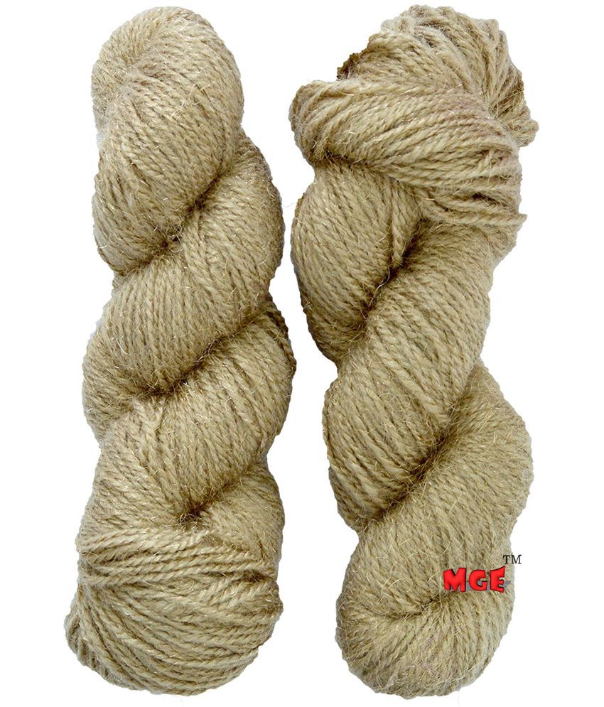     			Vardhman RABIT Excel Peanut 200 gm Wool Hank Hand Knitting Wool/Art Craft Soft Fingering Crochet Hook Yarn, Needle Acrylic Knitting Yarn Thread Dyed by Vardhman