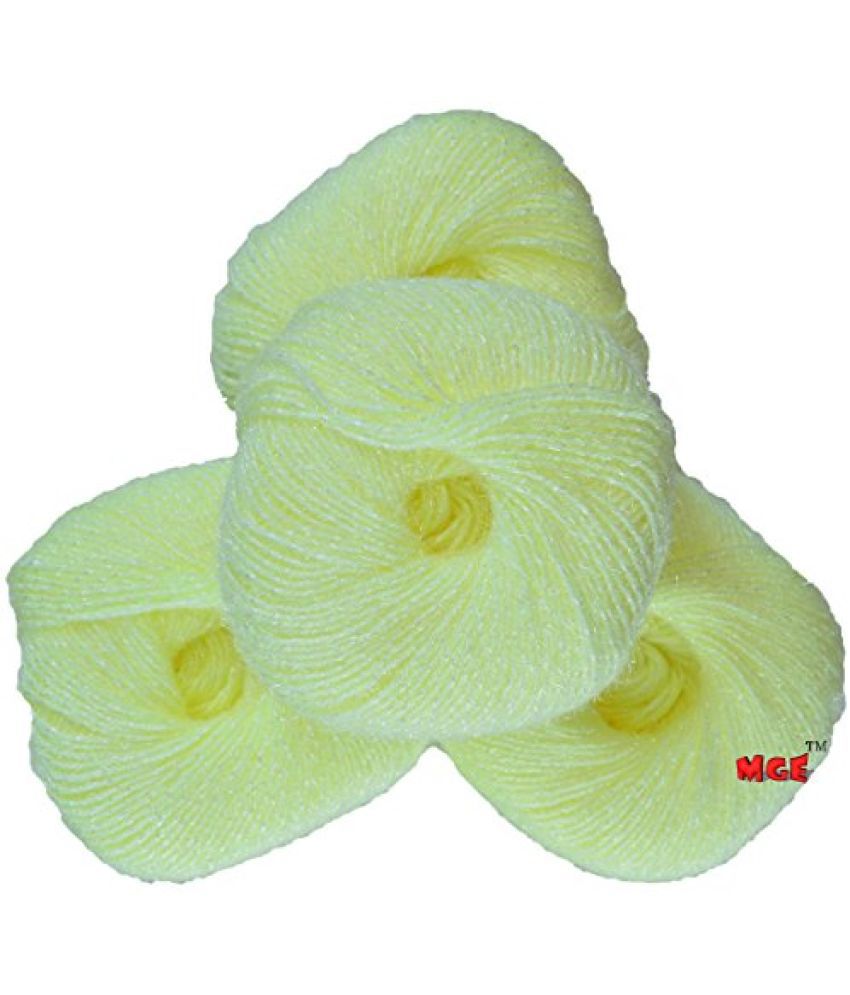     			Vardhman Senorita Lemon (200 gm) Wool Hank Hand Knitting Wool/Art Craft Soft Fingering Crochet Hook Yarn, Needle Knitting Yarn Thread Dyed