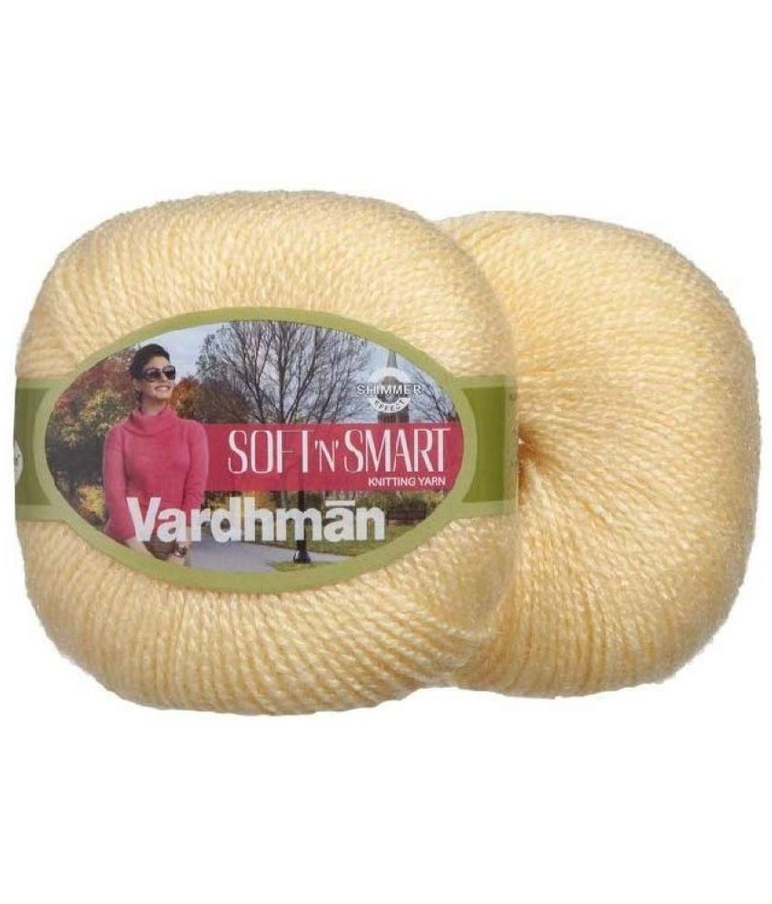     			Vardhman Soft n Smart Wool Soft Fingering Crochet 200gm Lemon Yellow