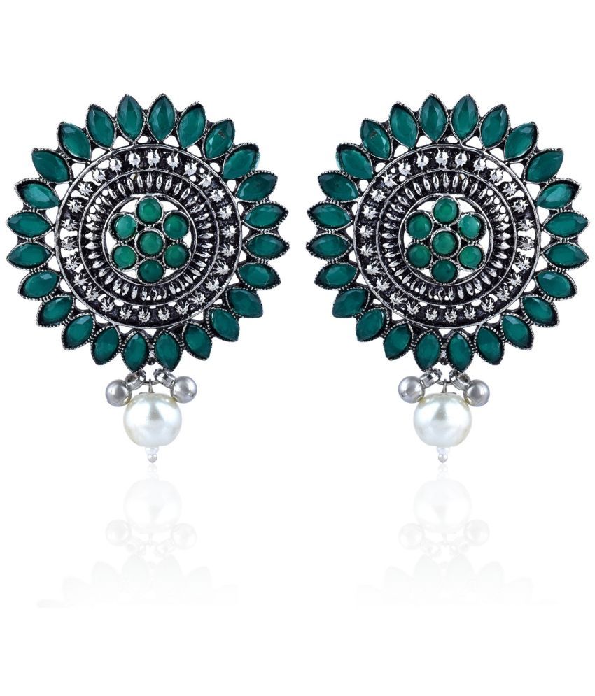     			ADMIER Green Stud Earrings ( Pack of 1 )