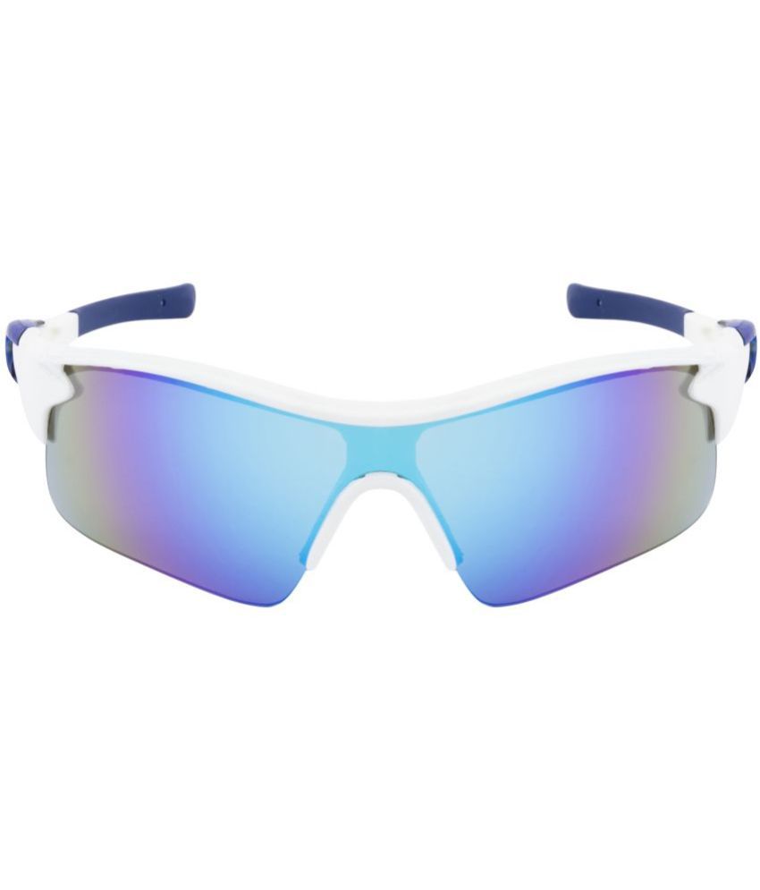     			Fair-X White Oval Sunglasses ( Pack of 1 )