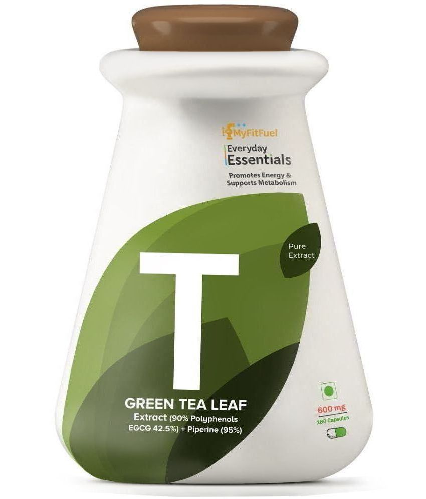    			MyFitFuel Green Tea Extract 90% Polyphenols, 42.5% EGCG +Piperine 600mg 180 Caps 180 no.s Minerals Capsule