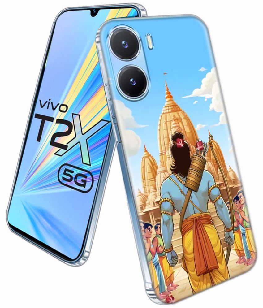     			NBOX Multicolor Printed Back Cover Silicon Compatible For Vivo T2x 5G ( Pack of 1 )