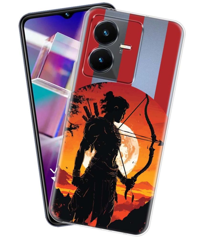     			NBOX Multicolor Printed Back Cover Silicon Compatible For Vivo Y22 ( Pack of 1 )