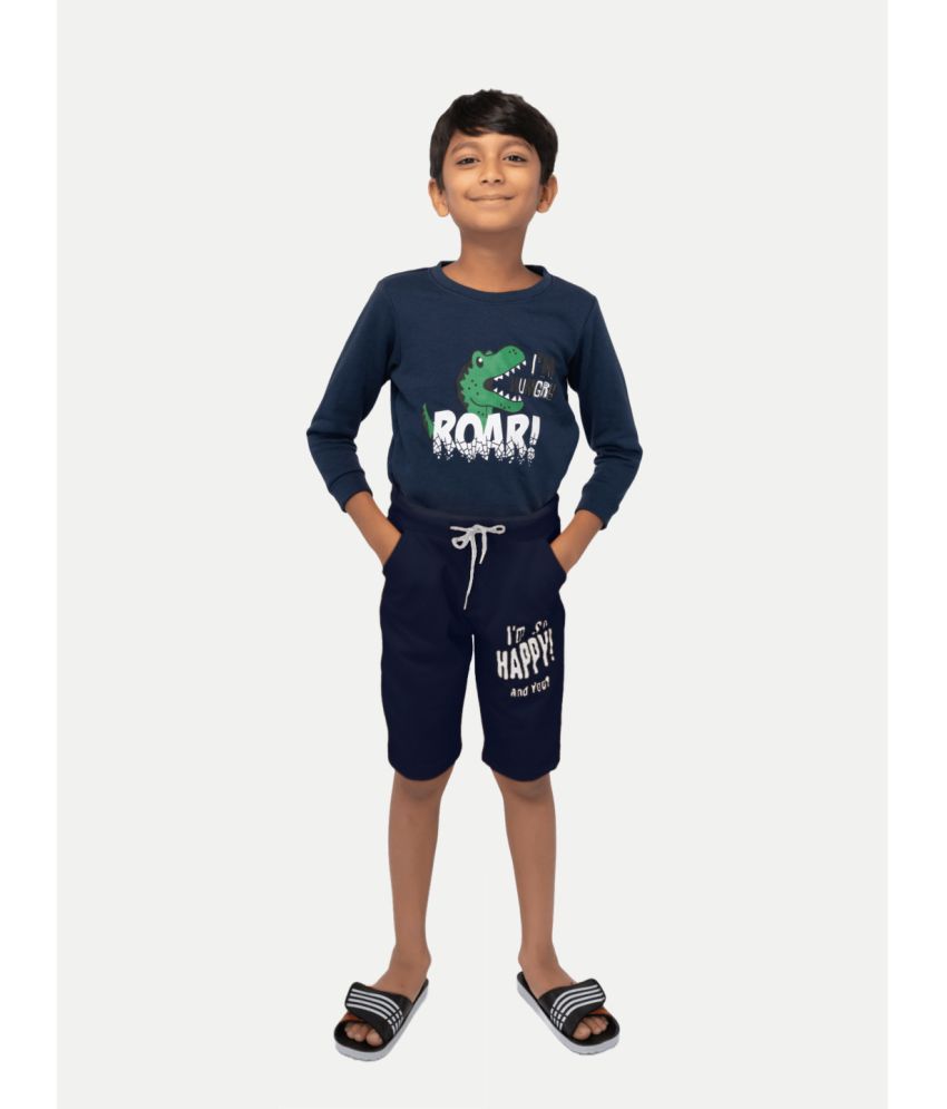     			Radprix - Dark Blue Cotton Blend Boys Shorts ( Pack of 1 )