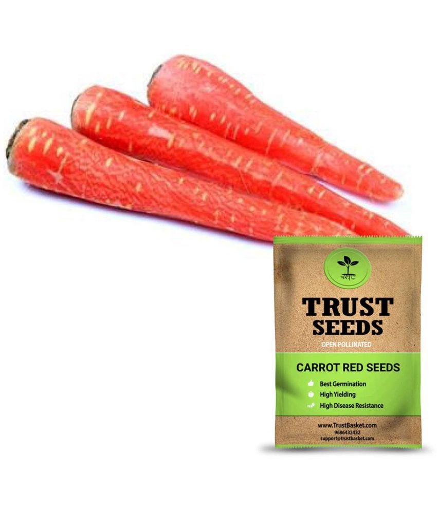     			TrustBasket Carrot red Seeds Open Pollinated (15 Seeds)