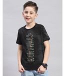 Monte Carlo Pack of 1 Boys Cotton Blend T-Shirt ( Black )