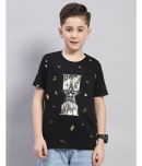 Monte Carlo Pack of 1 Boys Cotton Blend T-Shirt ( Black )