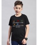 Monte Carlo Pack of 1 Boys Cotton Blend T-Shirt ( Black )