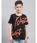 Monte Carlo Pack of 1 Boys Cotton T-Shirt ( Black )